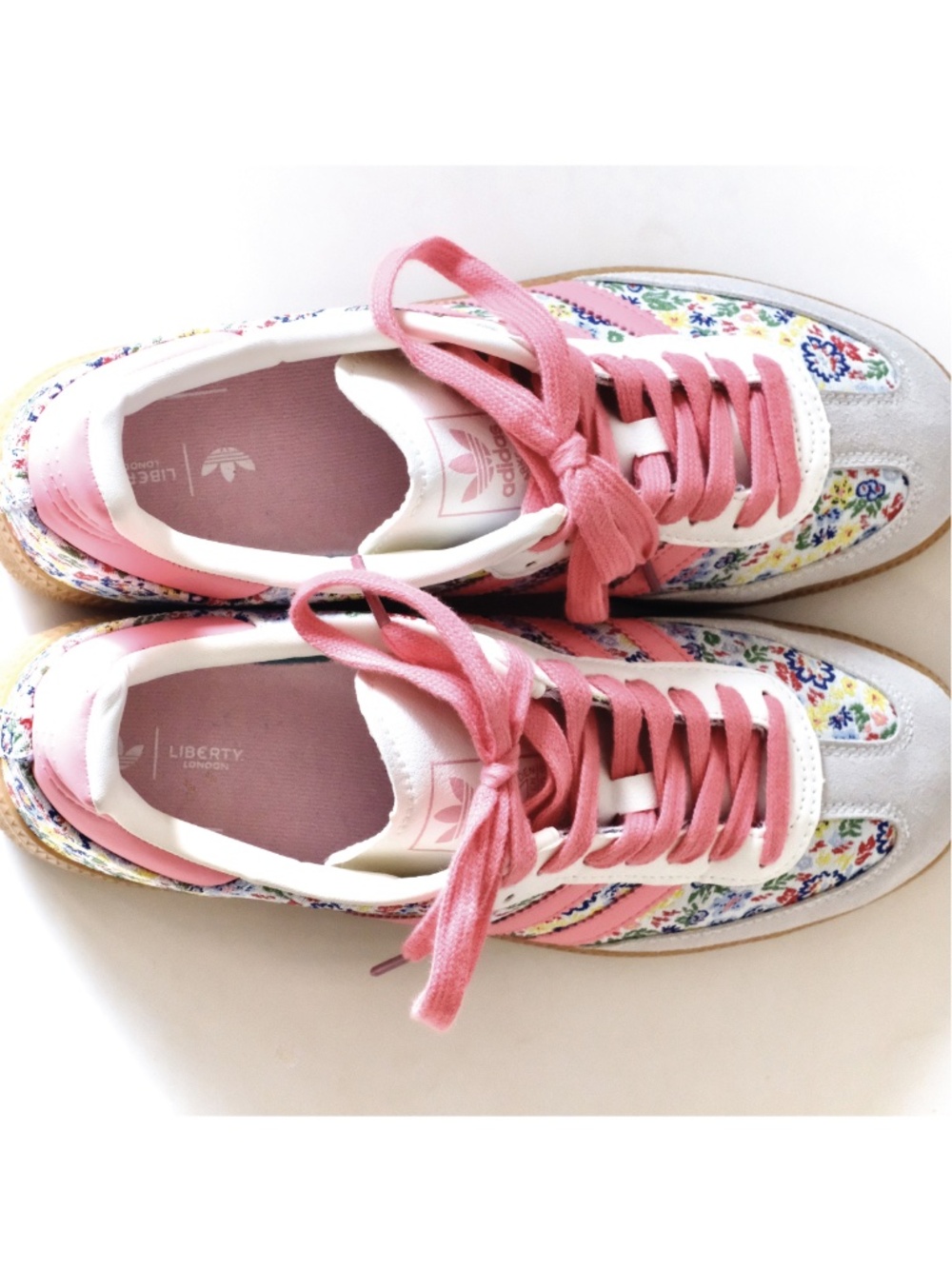 Share NWOT adidas Liberty London x Samba OG J Floral Embroidery JI0280, Size 9 W - Picture 4 of 11